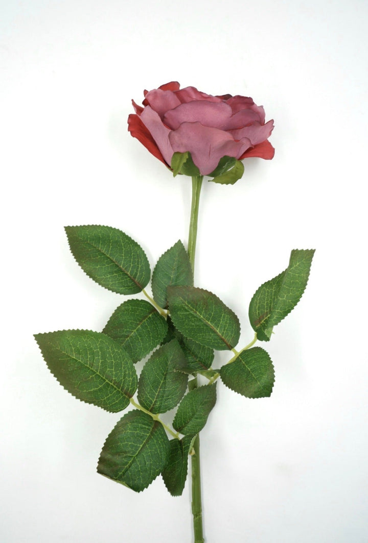 Artificial, Burgundy Rose Stem - 28" - Greenery Market2221043BU