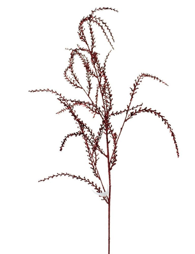 Artificial Burgundy Sequin Glitter Hanging Branch - 53" - Greenery MarketArtificial Branches253850