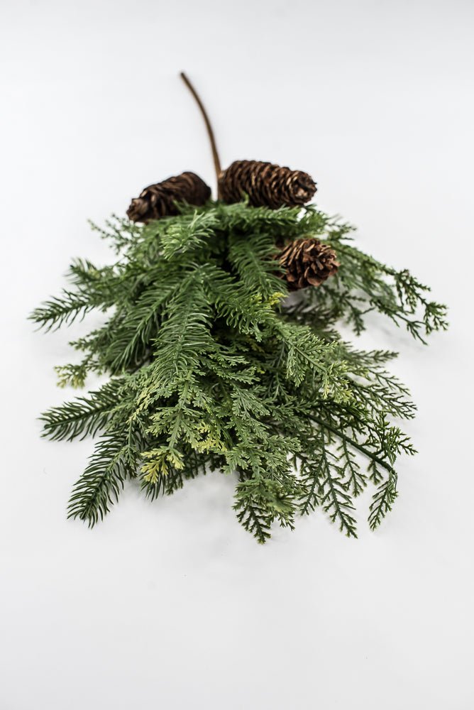 Artificial cedar and pine spray - Greenery MarketWinter and ChristmasX1795