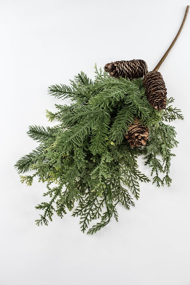 Artificial cedar and pine spray - Greenery MarketWinter and ChristmasX1795