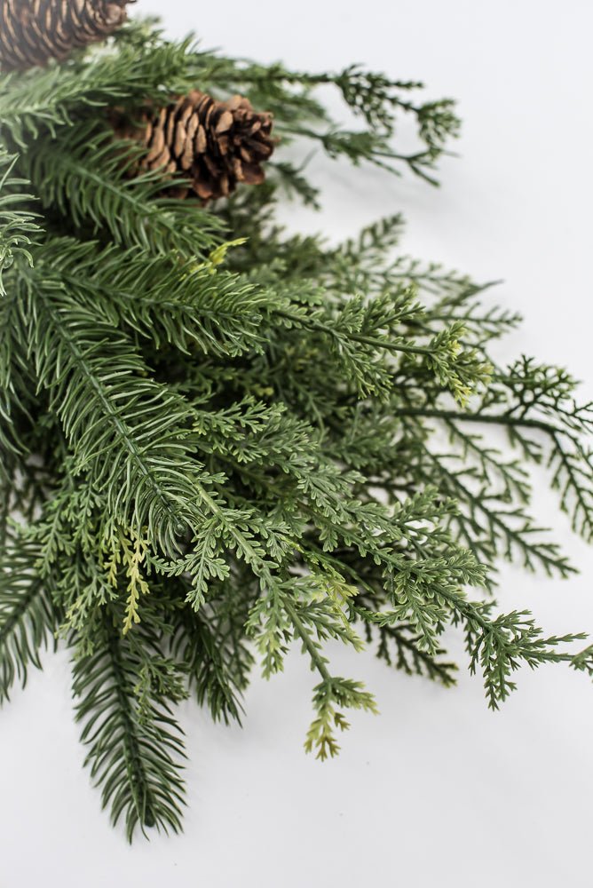Artificial cedar and pine spray - Greenery MarketWinter and ChristmasX1795