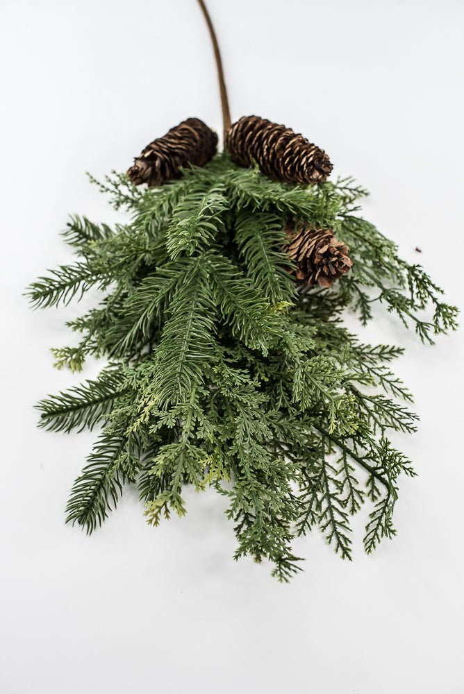 Artificial cedar and pine spray - Greenery MarketWinter and ChristmasX1795