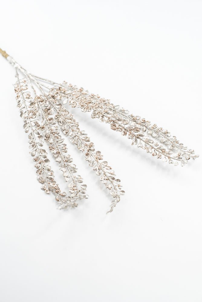 Artificial Champagne Beaded Leaf Spray - 29" - Greenery MarketArtificial FloraXG1054-CH