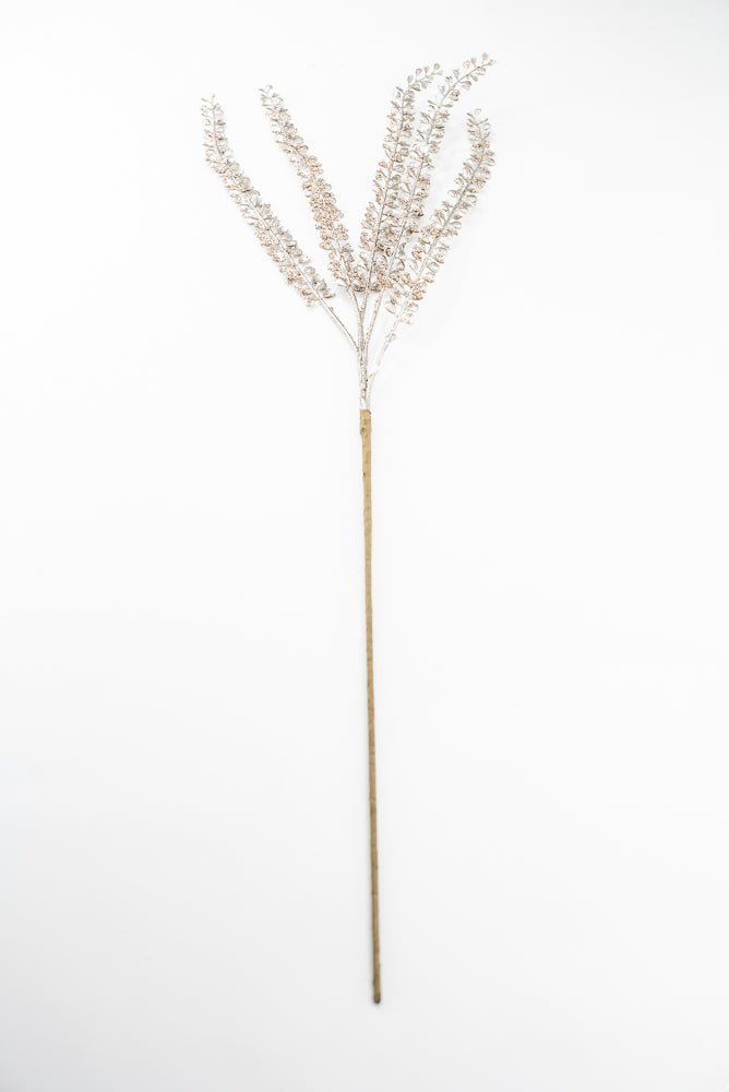 Artificial Champagne Beaded Leaf Spray - 29" - Greenery MarketArtificial FloraXG1054-CH