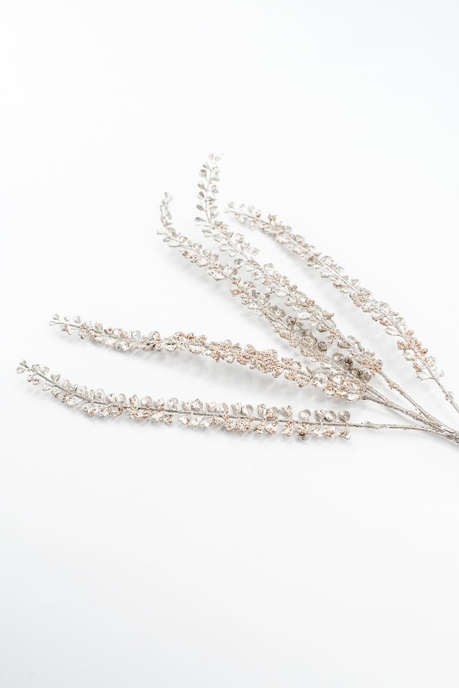 Artificial Champagne Beaded Leaf Spray - 29" - Greenery MarketArtificial FloraXG1054-CH