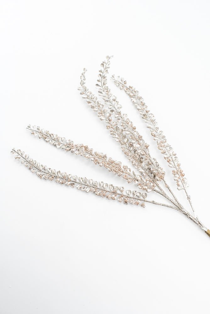 Artificial Champagne Beaded Leaf Spray - 29" - Greenery MarketArtificial FloraXG1054-CH