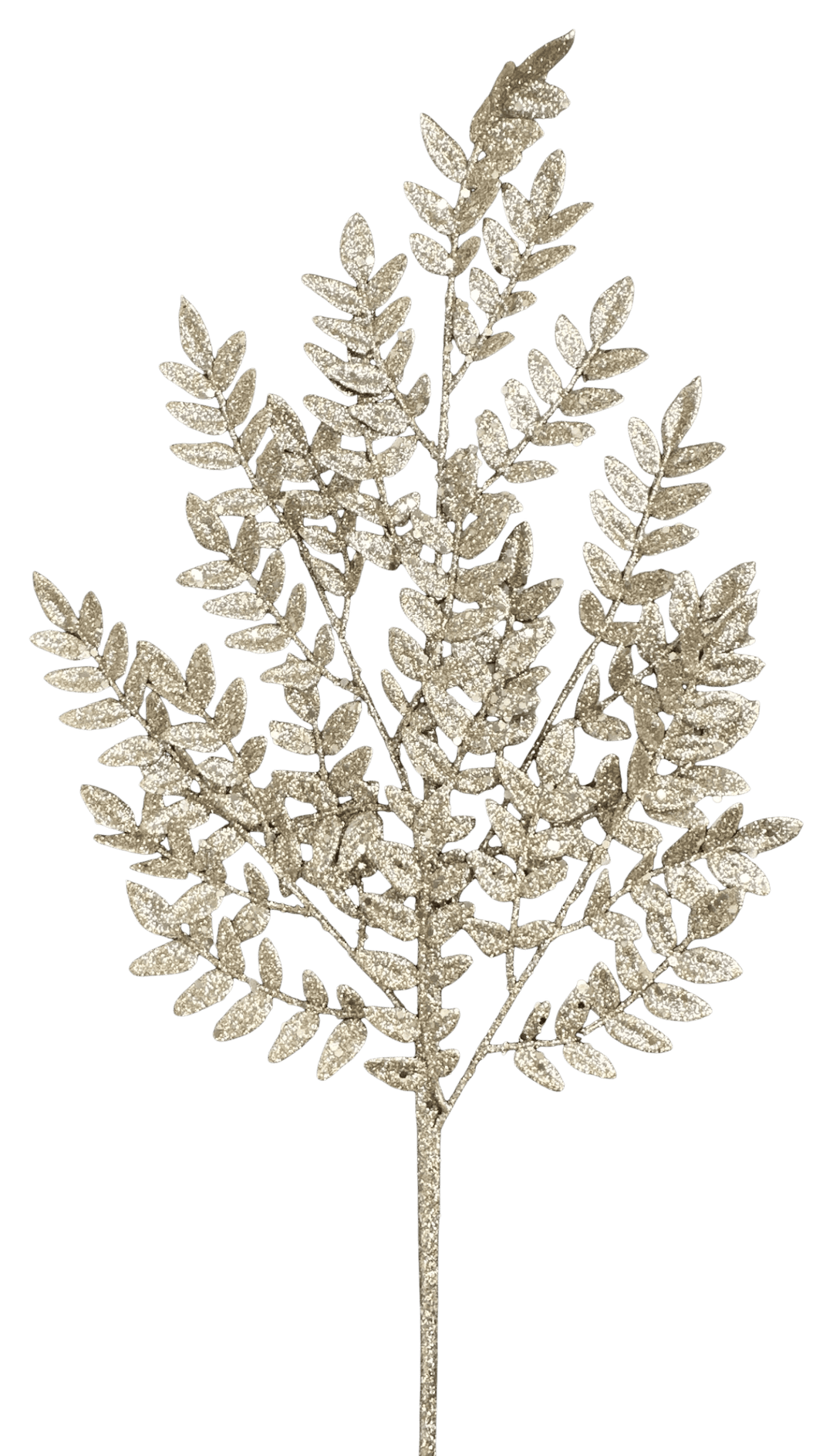 Artificial Champagne Glitter Fern Spray - 28" - Greenery Market86927CH