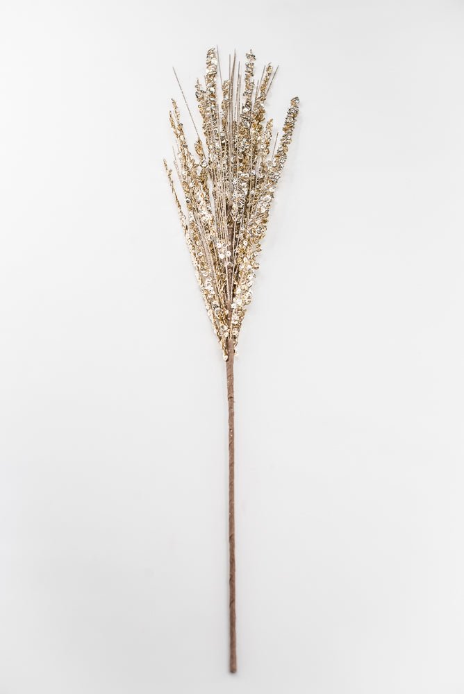Artificial Champagne Glitter Spray - 34" - Greenery Market84594CH