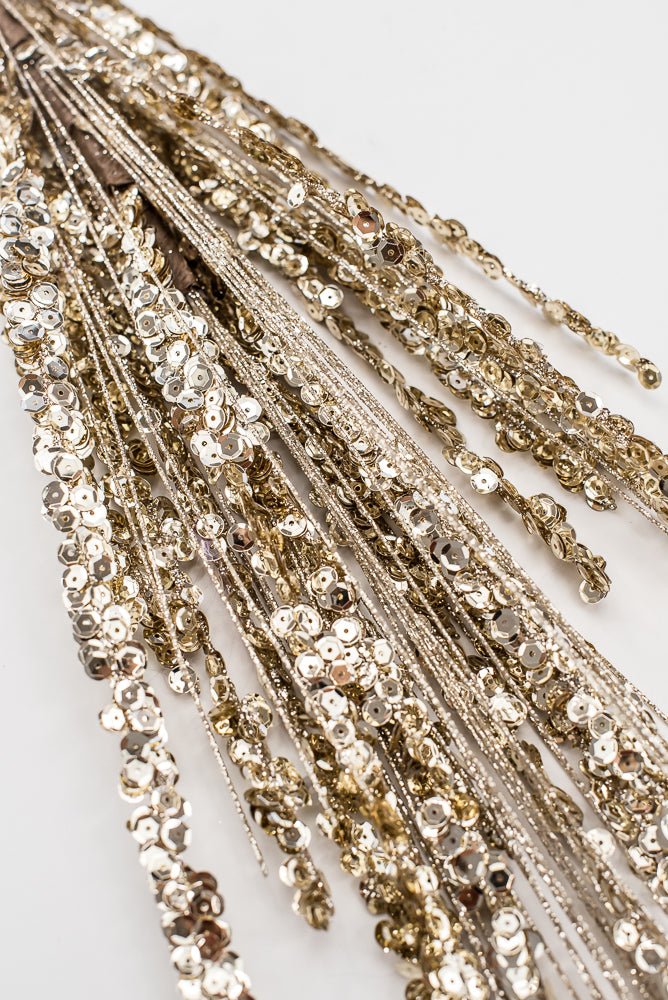 Artificial Champagne Glitter Spray - 34" - Greenery Market84594CH
