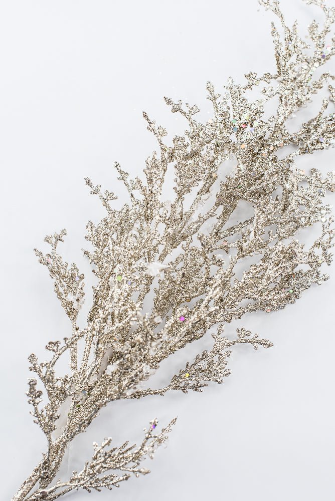 Artificial Champagne Ice Glitter Spray - 26" - Greenery MarketArtificial FloraXG1227-CH