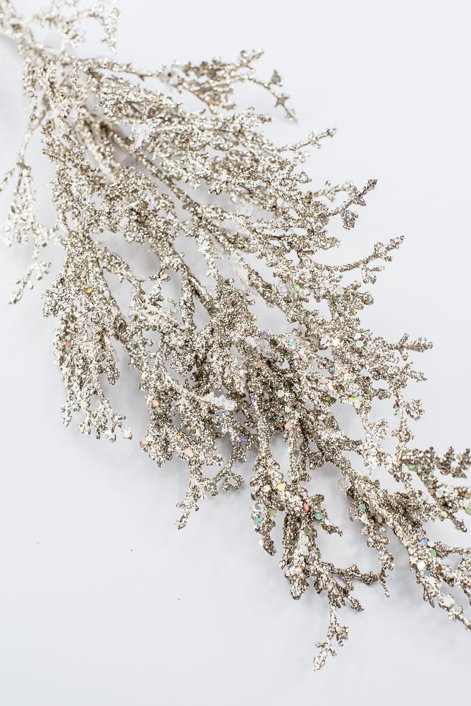 Artificial Champagne Ice Glitter Spray - 26" - Greenery MarketArtificial FloraXG1227-CH
