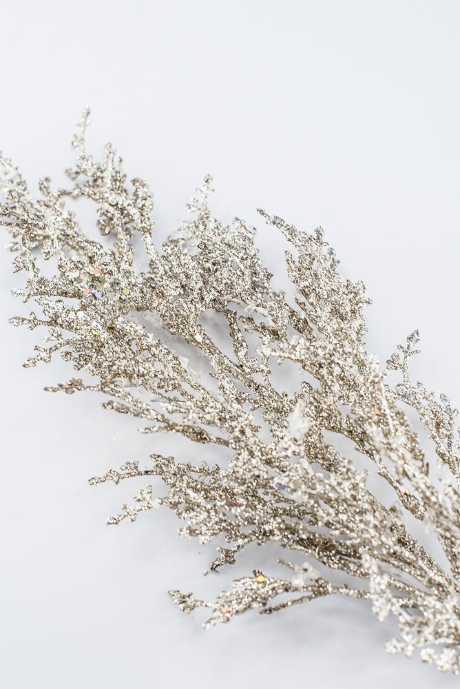 Artificial Champagne Ice Glitter Spray - 26" - Greenery MarketArtificial FloraXG1227-CH