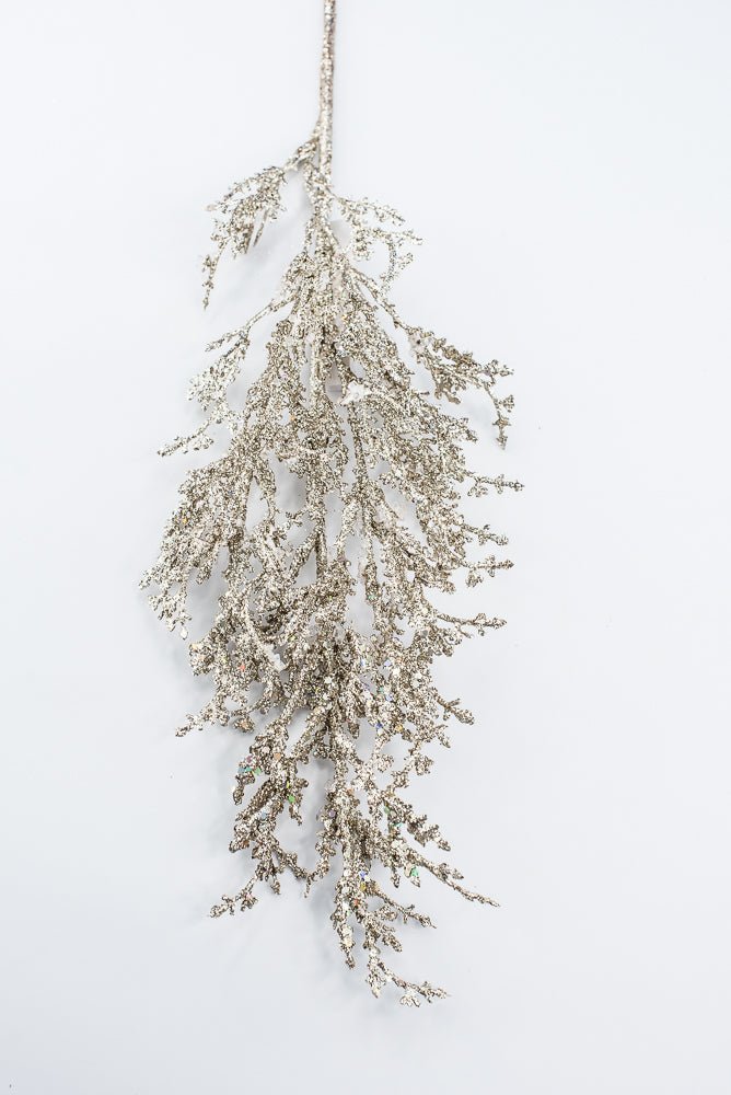 Artificial Champagne Ice Glitter Spray - 26" - Greenery MarketArtificial FloraXG1227-CH