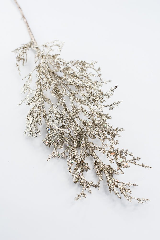 Artificial Champagne Ice Glitter Spray - 26" - Greenery MarketArtificial FloraXG1227-CH