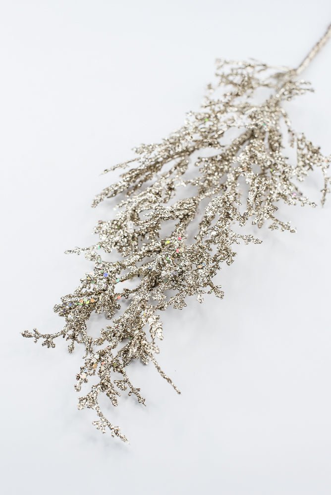Artificial Champagne Ice Glitter Spray - 26" - Greenery MarketArtificial FloraXG1227-CH