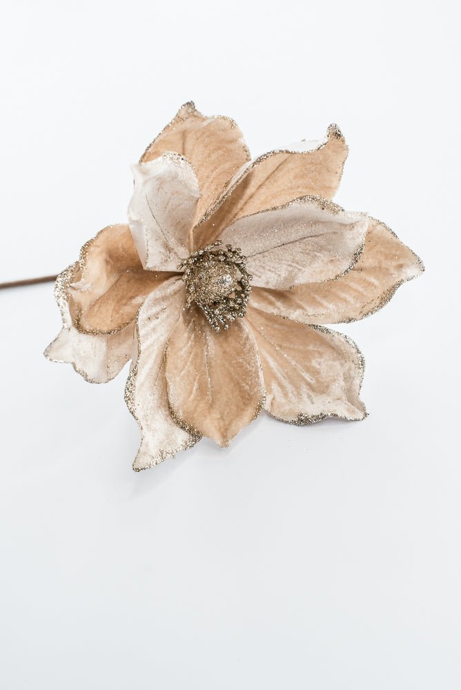 Artificial Champagne Magnolia Stem - 8" - Greenery Market86868CH