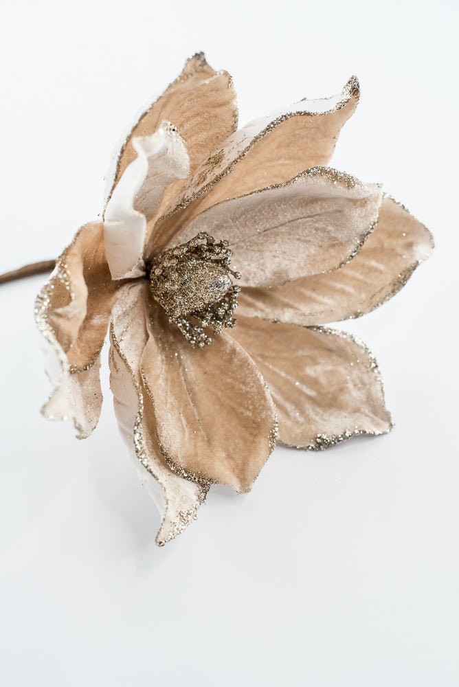 Artificial Champagne Magnolia Stem - 8" - Greenery Market86868CH