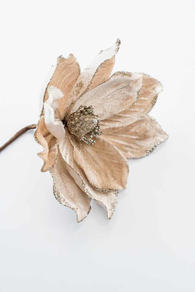 Artificial Champagne Magnolia Stem - 8" - Greenery Market86868CH