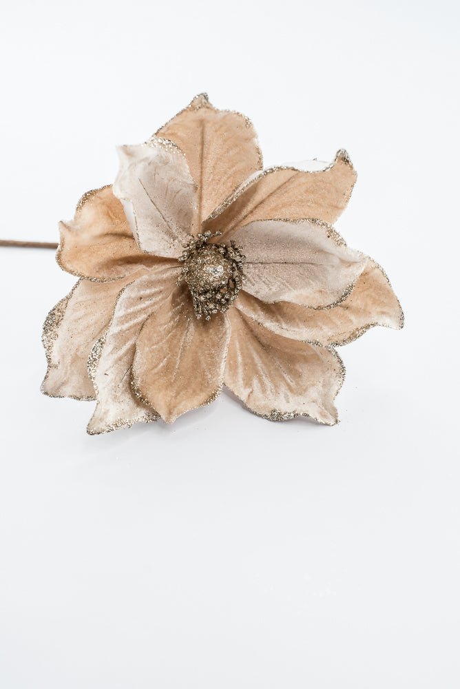 Artificial Champagne Magnolia Stem - 8" - Greenery Market86868CH