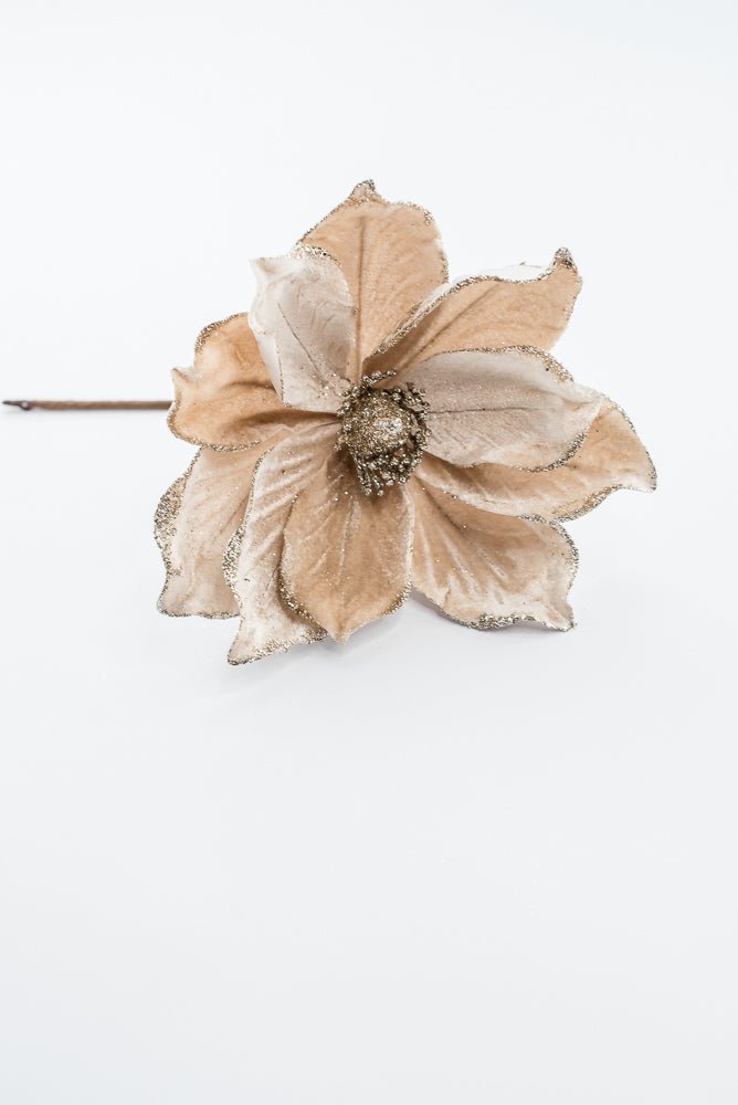 Artificial Champagne Magnolia Stem - 8" - Greenery Market86868CH