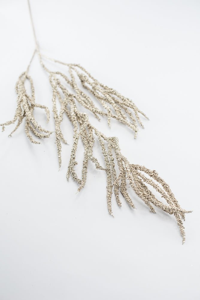 Artificial Champagne Metallic Hanging Berry Spray - 40" - Greenery MarketArtificial Flowers227924