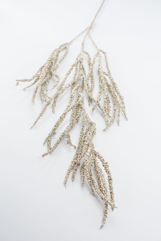 Artificial Champagne Metallic Hanging Berry Spray - 40" - Greenery MarketArtificial Flowers227924
