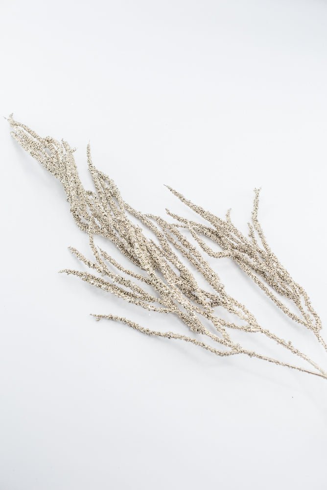 Artificial Champagne Metallic Hanging Berry Spray - 40" - Greenery MarketArtificial Flowers227924
