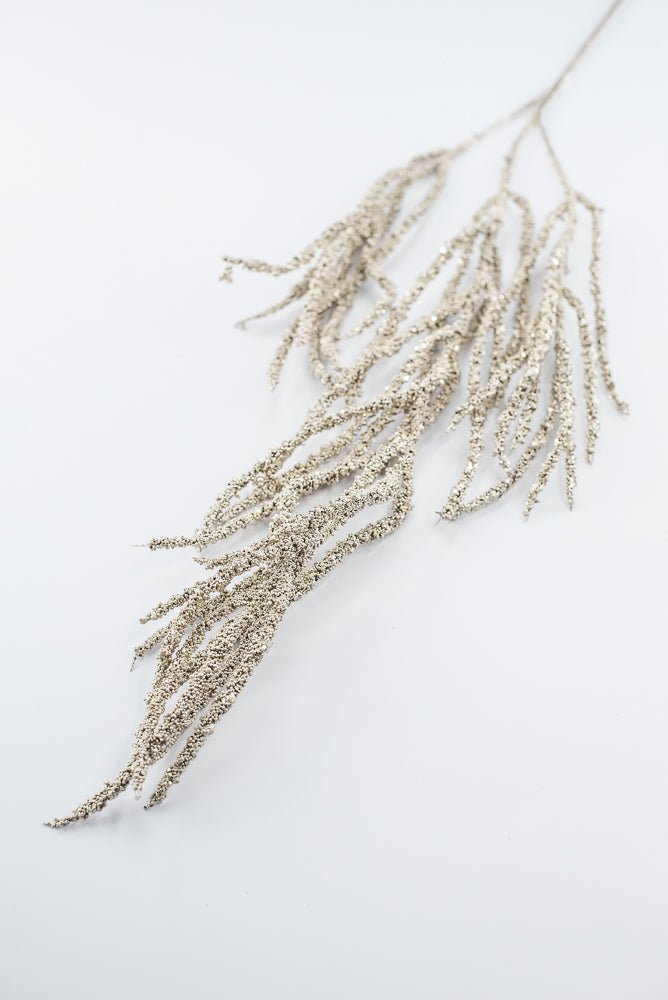 Artificial Champagne Metallic Hanging Berry Spray - 40" - Greenery MarketArtificial Flowers227924
