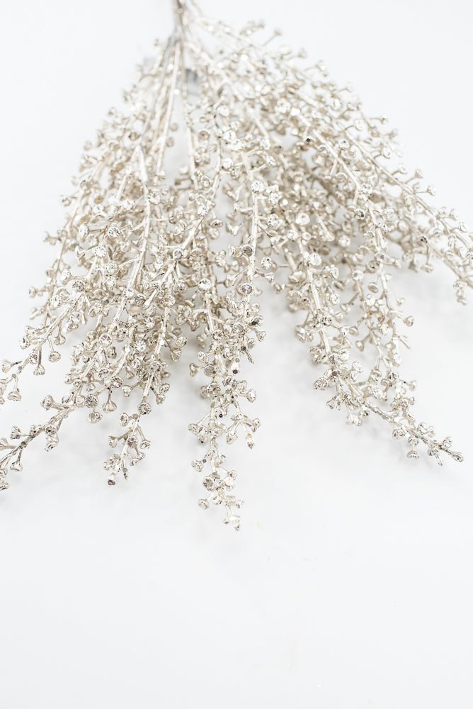 Artificial Champagne Sequin & Glitter Baby's Breath Bundle - 20" - Greenery MarketArtificial FloraXG1212-CH