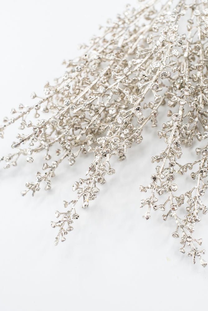 Artificial Champagne Sequin & Glitter Baby's Breath Bundle - 20" - Greenery MarketArtificial FloraXG1212-CH
