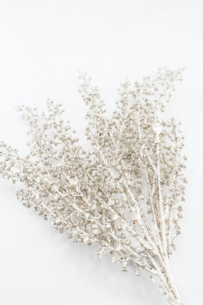 Artificial Champagne Sequin & Glitter Baby's Breath Bundle - 20" - Greenery MarketArtificial FloraXG1212-CH