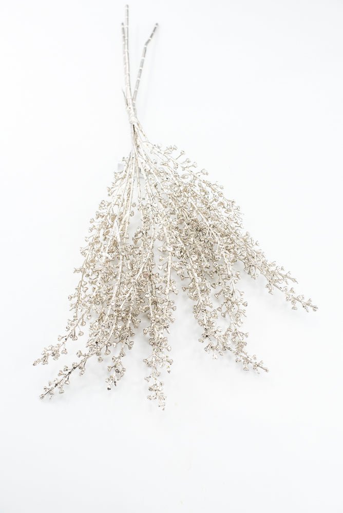 Artificial Champagne Sequin & Glitter Baby's Breath Bundle - 20" - Greenery MarketArtificial FloraXG1212-CH
