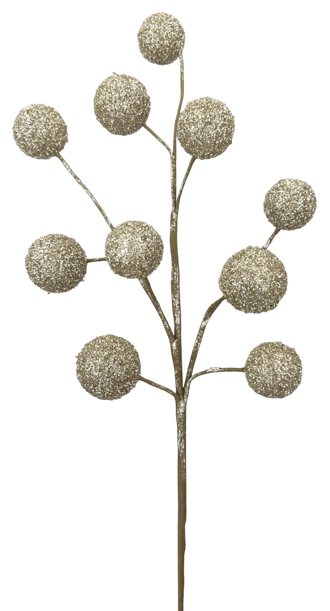 Artificial Champagne Sparkly Ball Spray - 26" - Greenery MarketArtificial Flora86737CH