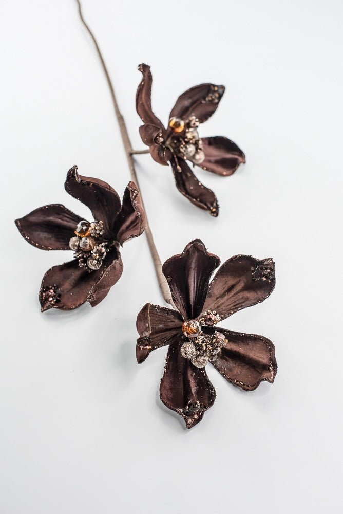 Artificial Chocolate Magnolia Spray - 29" - Greenery MarketArtificial Flowers283573