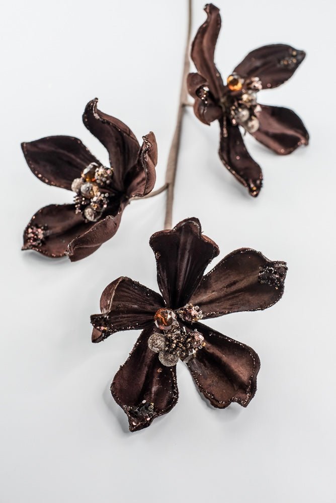 Artificial Chocolate Magnolia Spray - 29" - Greenery MarketArtificial Flowers283573