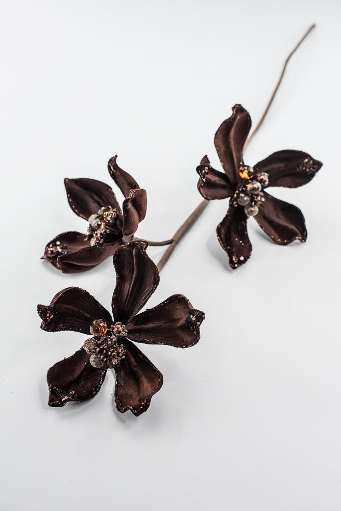 Artificial Chocolate Magnolia Spray - 29" - Greenery MarketArtificial Flowers283573