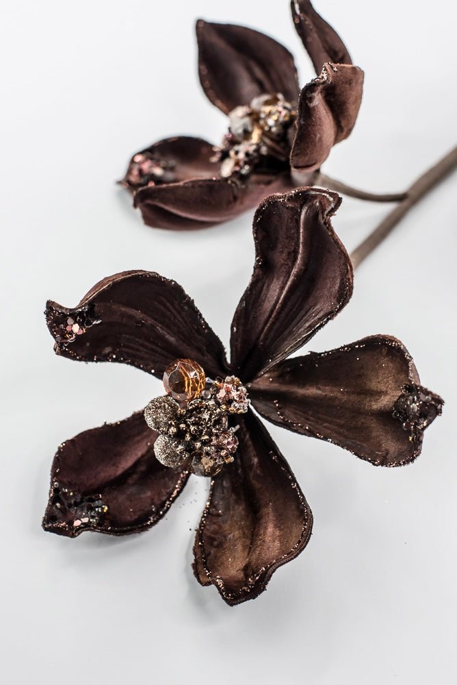 Artificial Chocolate Magnolia Spray - 29" - Greenery MarketArtificial Flowers283573
