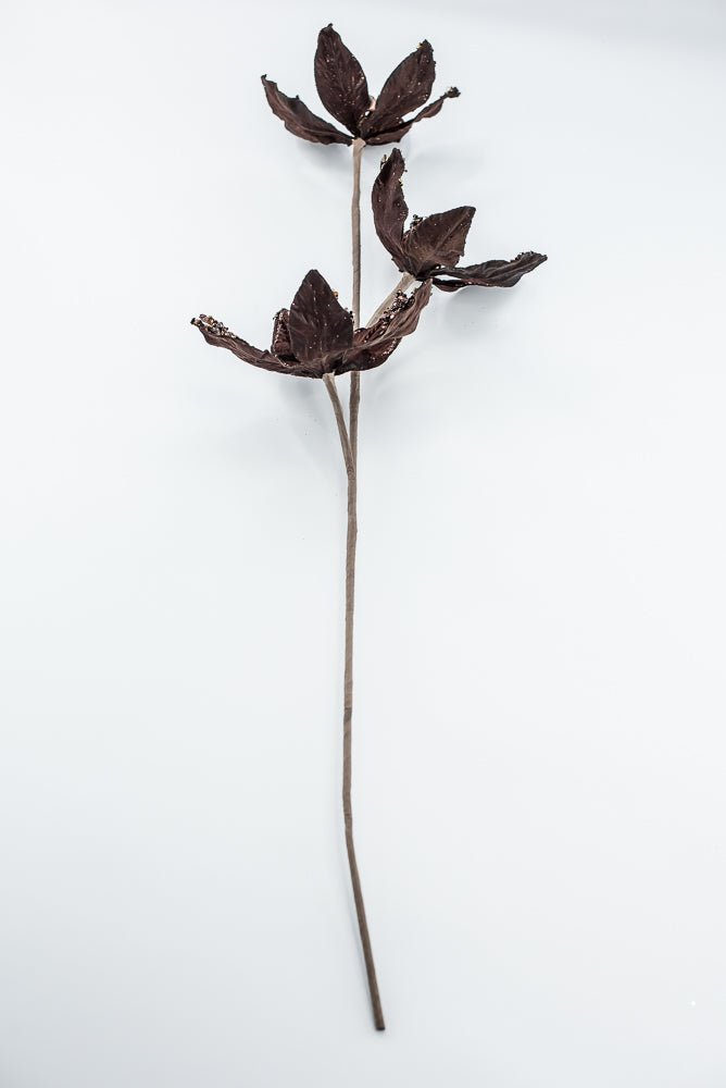 Artificial Chocolate Poinsettia Spray - 28" - Greenery MarketArtificial Flowers283566