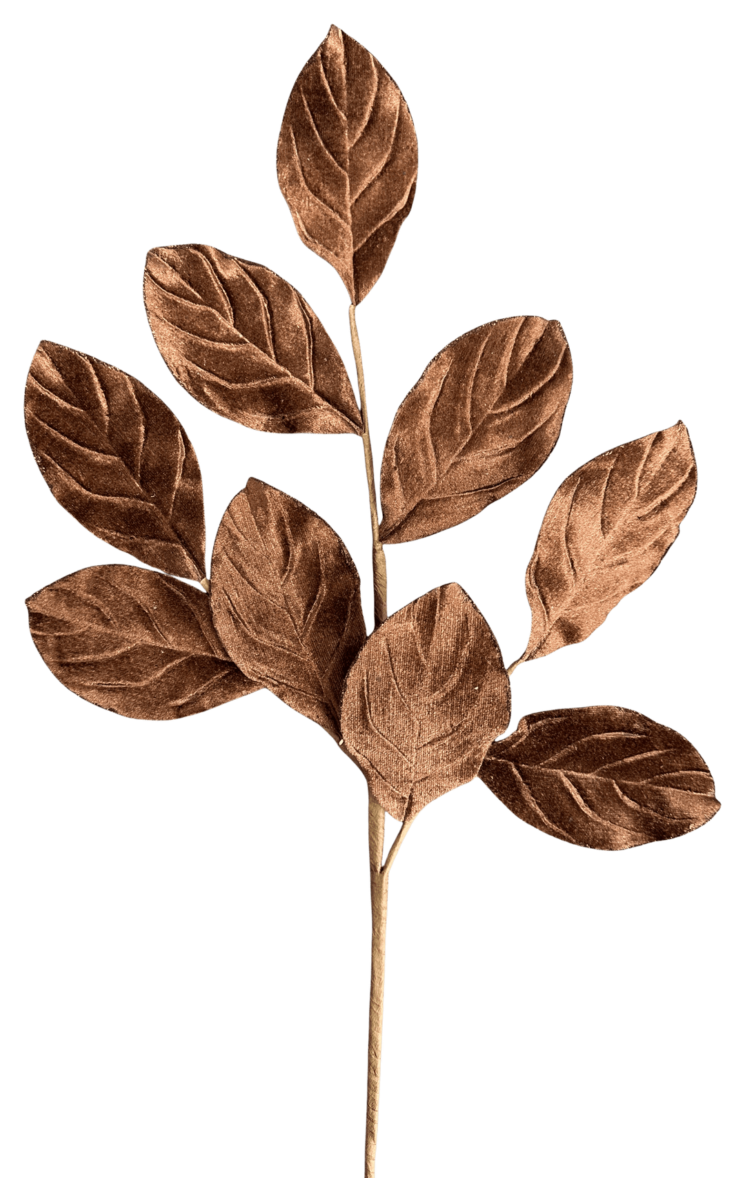 Artificial Chocolate Velvet Magnolia Leaves Spray - 30" - Greenery Market86787CHO