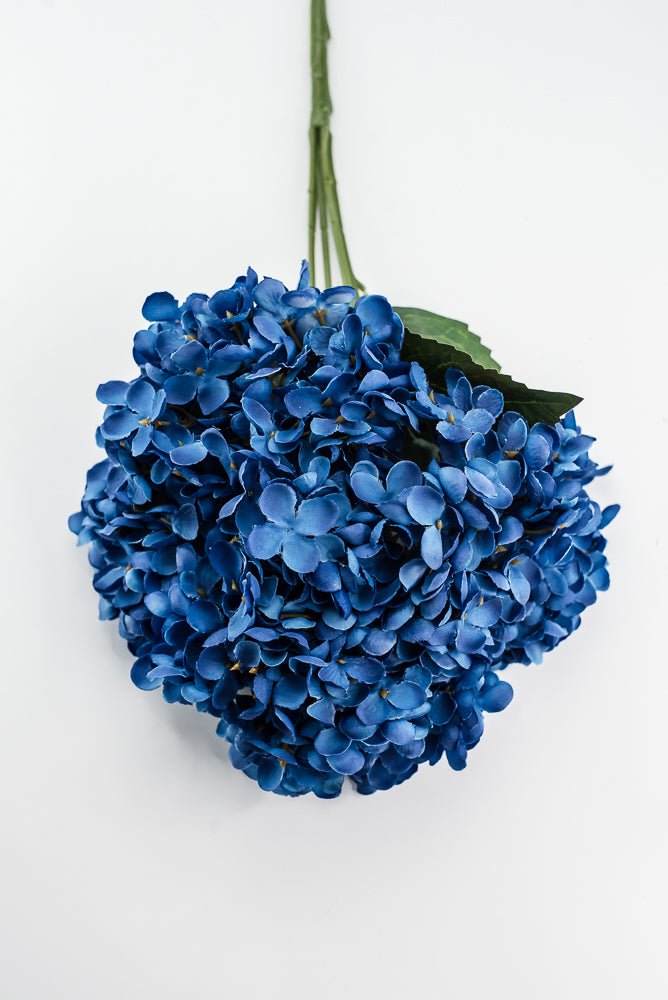 Artificial, Cobalt Blue, Hydrangea Bush - 19" - Greenery MarketArtificial Flora57328COBALT