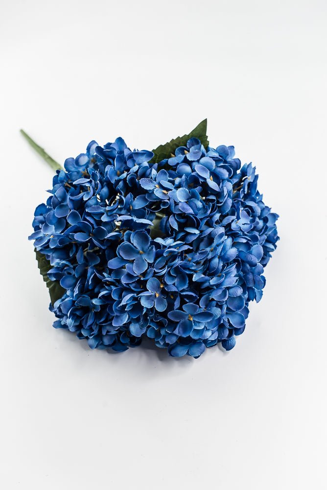 Artificial, Cobalt Blue, Hydrangea Bush - 19" - Greenery MarketArtificial Flora57328COBALT
