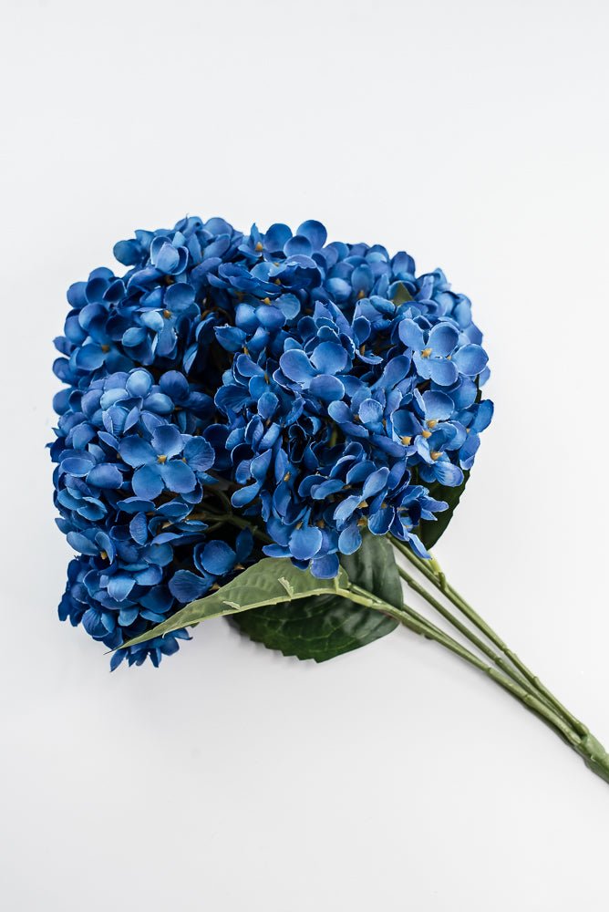 Artificial, Cobalt Blue, Hydrangea Bush - 19" - Greenery MarketArtificial Flora57328COBALT