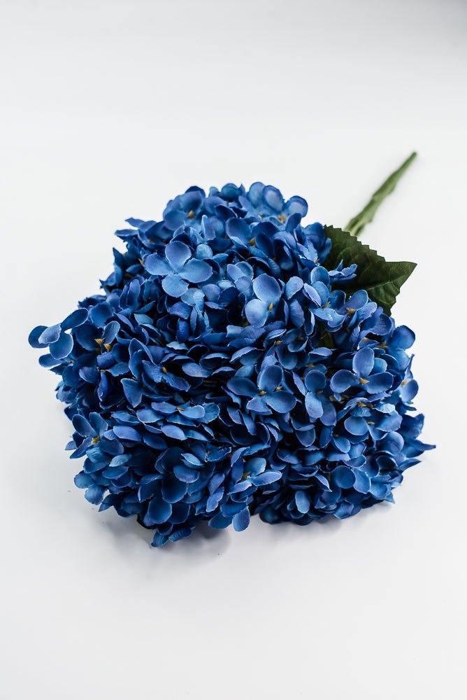 Artificial, Cobalt Blue, Hydrangea Bush - 19" - Greenery MarketArtificial Flora57328COBALT