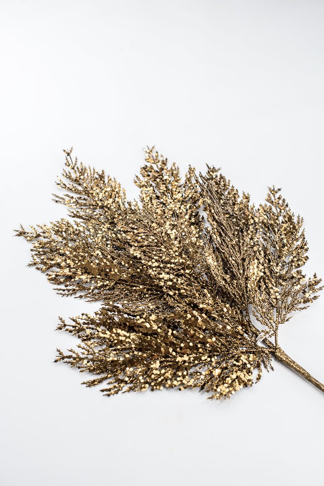 Artificial Copper & Gold Glittered Pine Spray - 29" - Greenery MarketArtificial FloraXG1128-COPGO