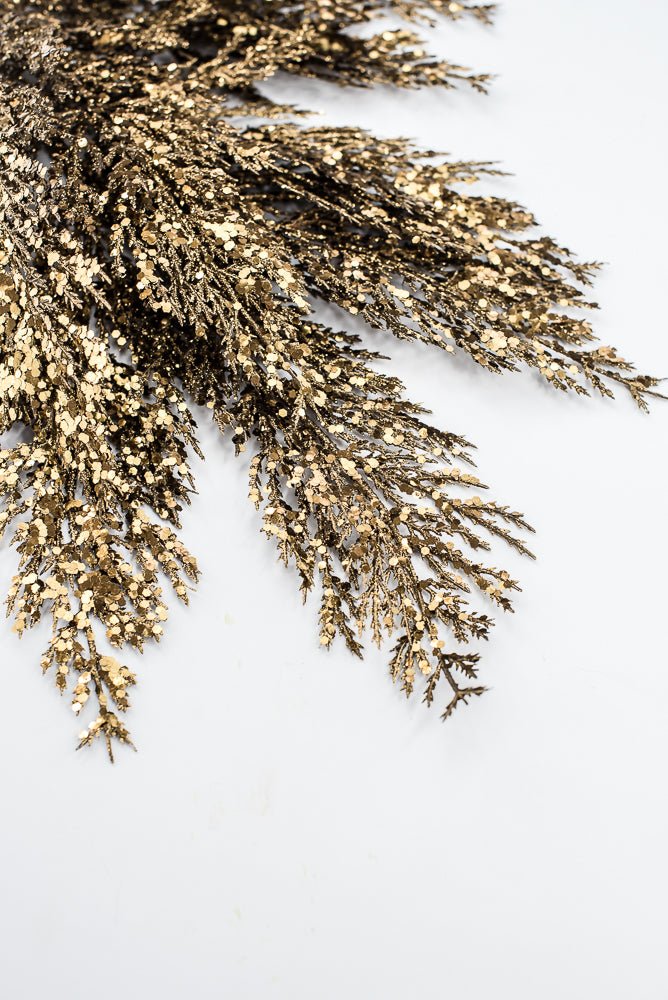 Artificial Copper & Gold Glittered Pine Spray - 29" - Greenery MarketArtificial FloraXG1128-COPGO