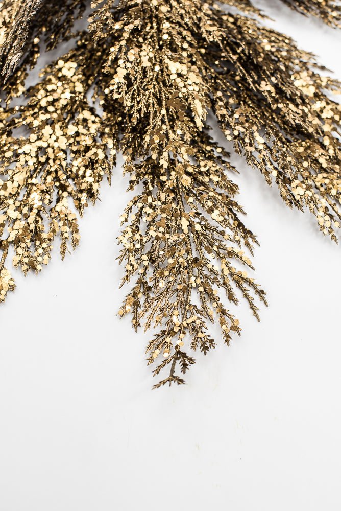 Artificial Copper & Gold Glittered Pine Spray - 29" - Greenery MarketArtificial FloraXG1128-COPGO