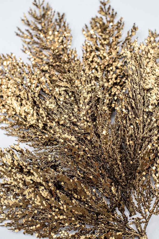 Artificial Copper & Gold Glittered Pine Spray - 29" - Greenery MarketArtificial FloraXG1128-COPGO