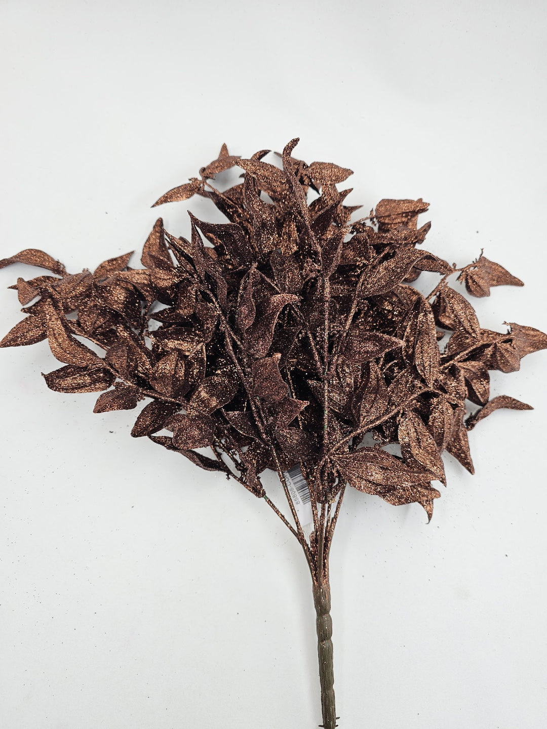 Artificial Copper Leaf With Glitter Bush - 17" - Greenery MarketArtificial Flora85808-COPPER