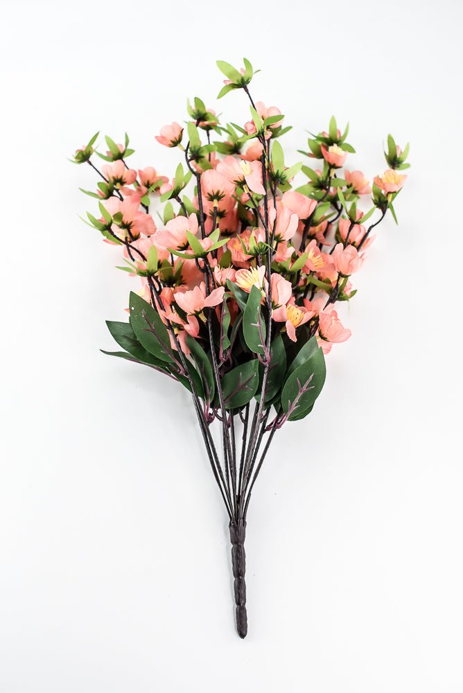 Artificial coral cherry blossom bush - Greenery MarketArtificial Flora35056co