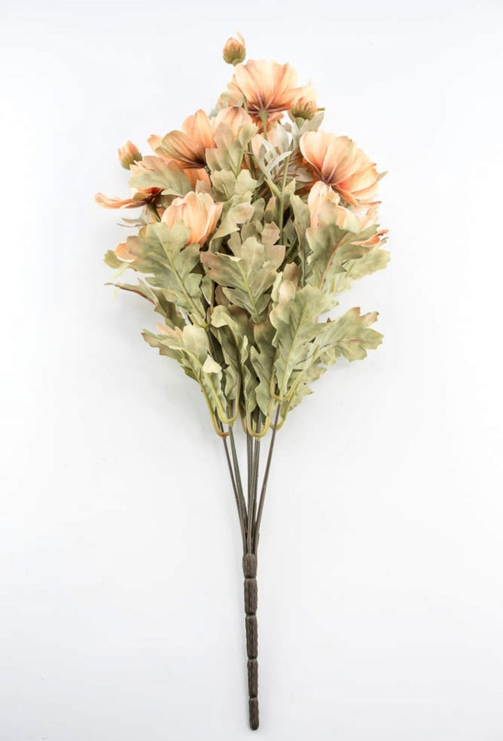 Artificial cosmos bush - creamy orange - Greenery Market84566 - BRN